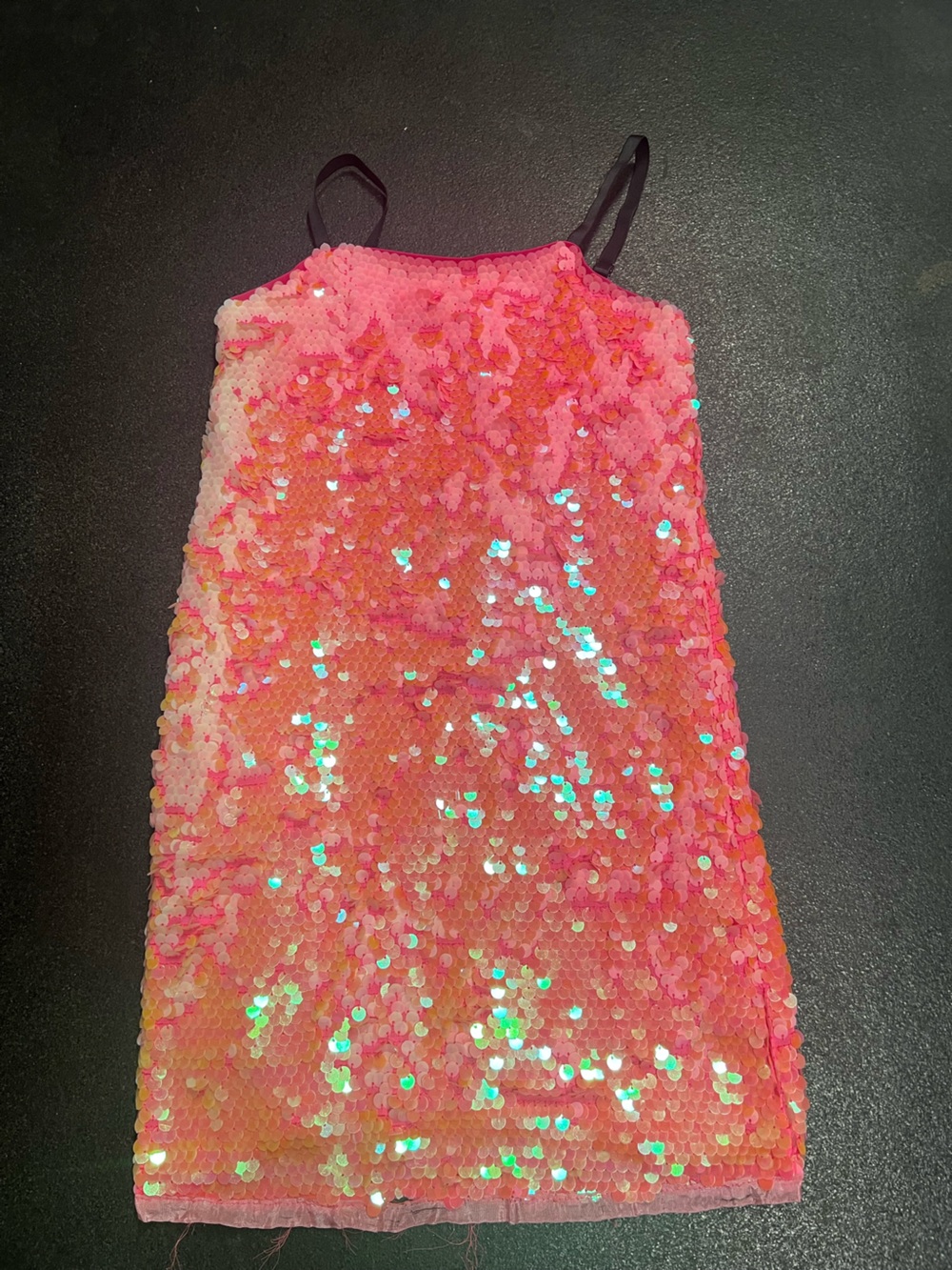Milly Minis Pink Sequin Slip Dress